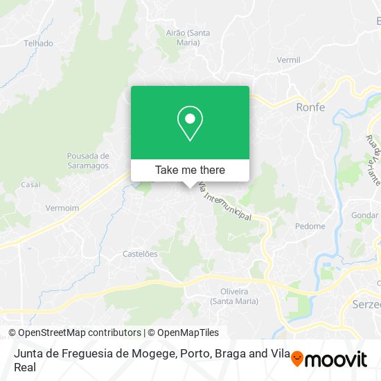 Junta de Freguesia de Mogege map
