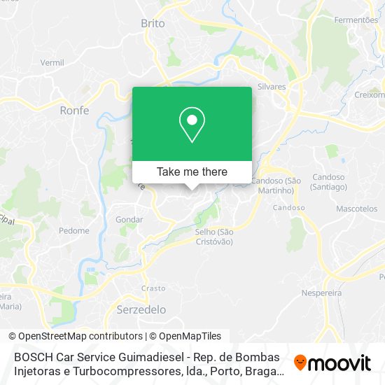 BOSCH Car Service Guimadiesel - Rep. de Bombas Injetoras e Turbocompressores, lda. map