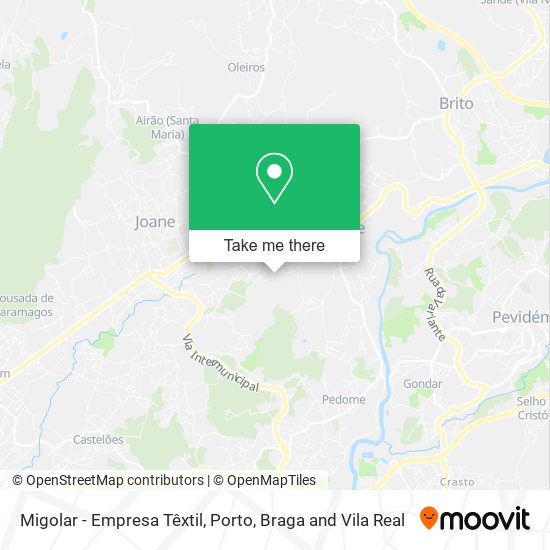 Migolar - Empresa Têxtil map