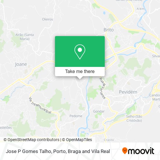 Jose P Gomes Talho map