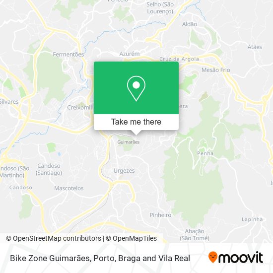 Bike Zone Guimarães map