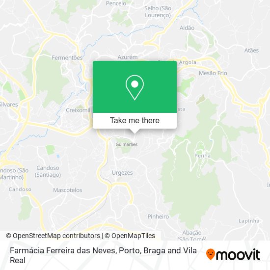 Farmácia Ferreira das Neves mapa