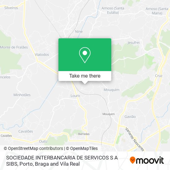 SOCIEDADE INTERBANCARIA DE SERVICOS S A SIBS map