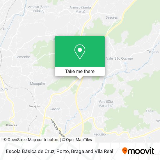 Escola Básica de Cruz map
