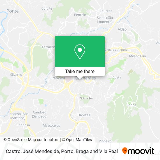 Castro, José Mendes de map