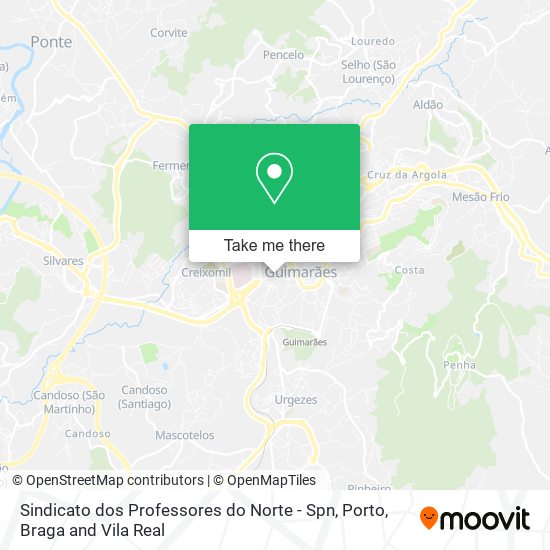 Sindicato dos Professores do Norte - Spn map