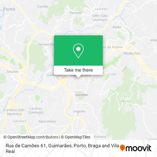 Rua de Camões 61, Guimarães map