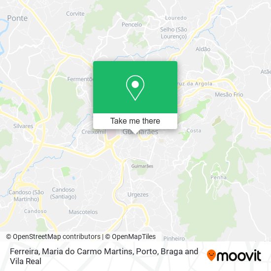 Ferreira, Maria do Carmo Martins mapa