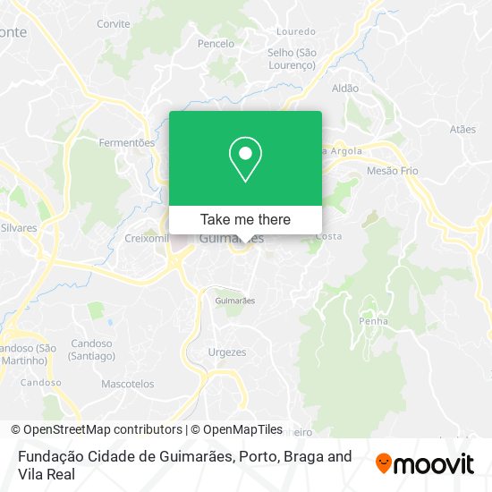 Fundação Cidade de Guimarães mapa