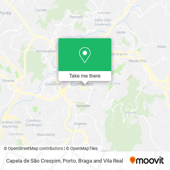 Capela de São Crespim map