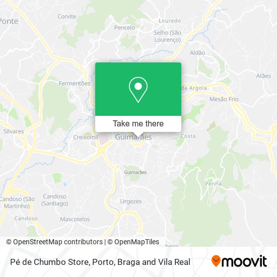 Pé de Chumbo Store mapa