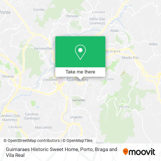Guimaraes Historic Sweet Home map