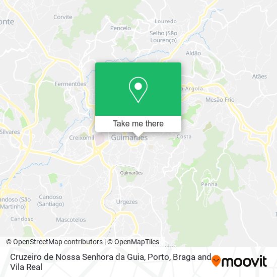 Cruzeiro de Nossa Senhora da Guia mapa