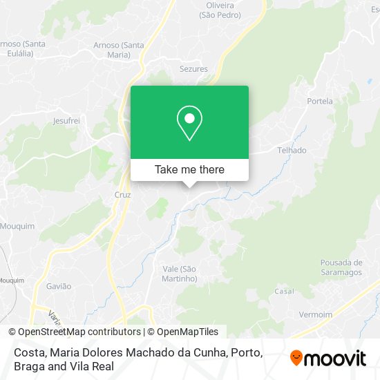 Costa, Maria Dolores Machado da Cunha map