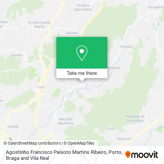 Agostinho Francisco Peixoto Martins Ribeiro map