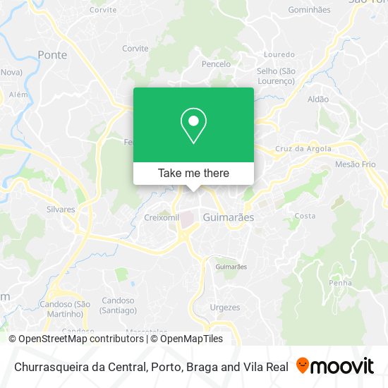 Churrasqueira da Central mapa