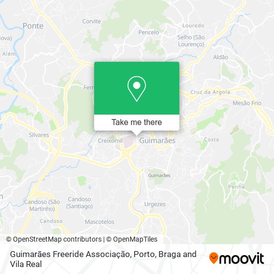 Guimarães Freeride Associação mapa