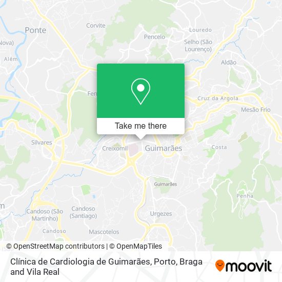 Clínica de Cardiologia de Guimarães map