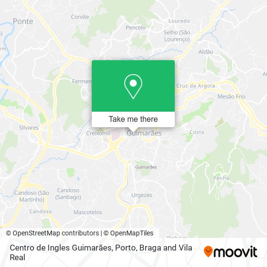 Centro de Ingles Guimarães map