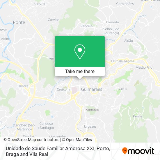 Unidade de Saúde Familiar Amorosa XXI map