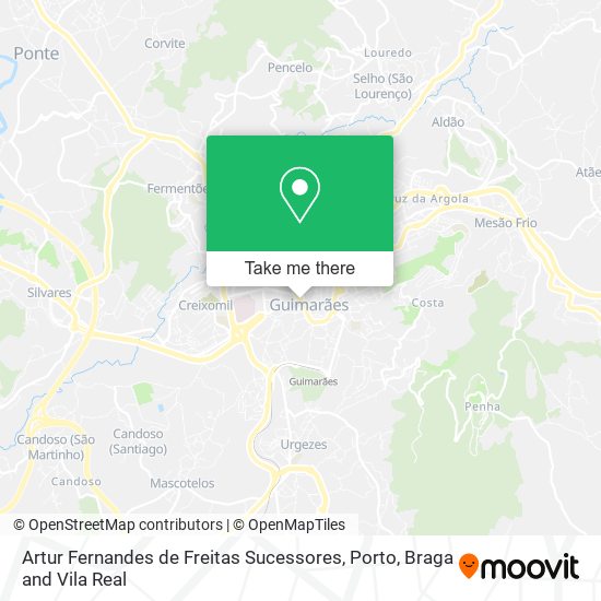 Artur Fernandes de Freitas Sucessores map