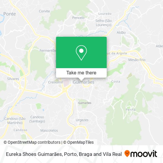 Eureka Shoes Guimarães map