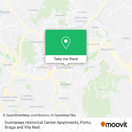 Guimaraes Historical Center Apartments map