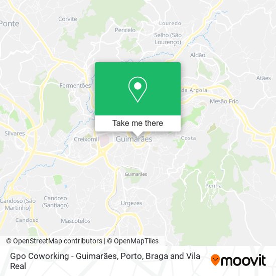 Gpo Coworking - Guimarães mapa