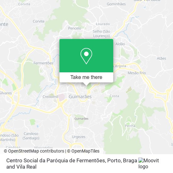 Centro Social da Paróquia de Fermentões map