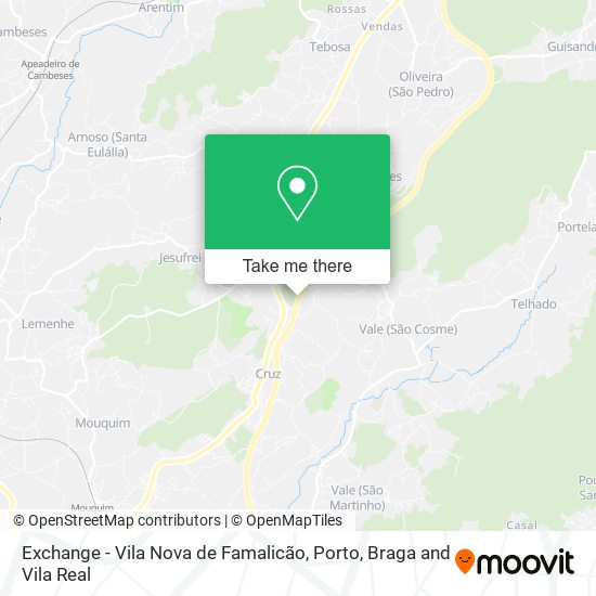 Exchange - Vila Nova de Famalicão map