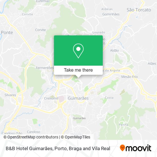 B&B Hotel Guimarães map