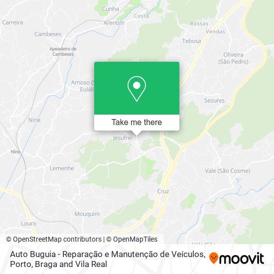 Auto Buguia - Reparação e Manutenção de Veículos mapa