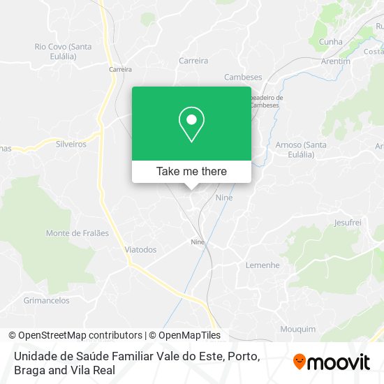 Unidade de Saúde Familiar Vale do Este map