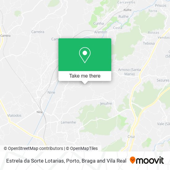 Estrela da Sorte Lotarias map