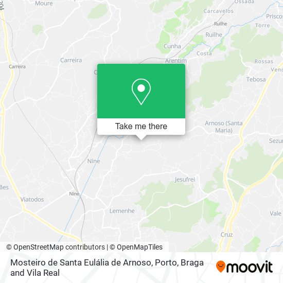 Mosteiro de Santa Eulália de Arnoso mapa