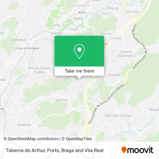 Taberna do Arthur map
