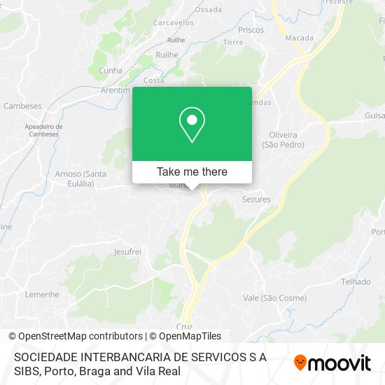 SOCIEDADE INTERBANCARIA DE SERVICOS S A SIBS mapa