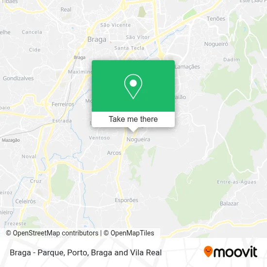 Braga - Parque map