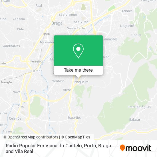 Radio Popular Em Viana do Castelo map