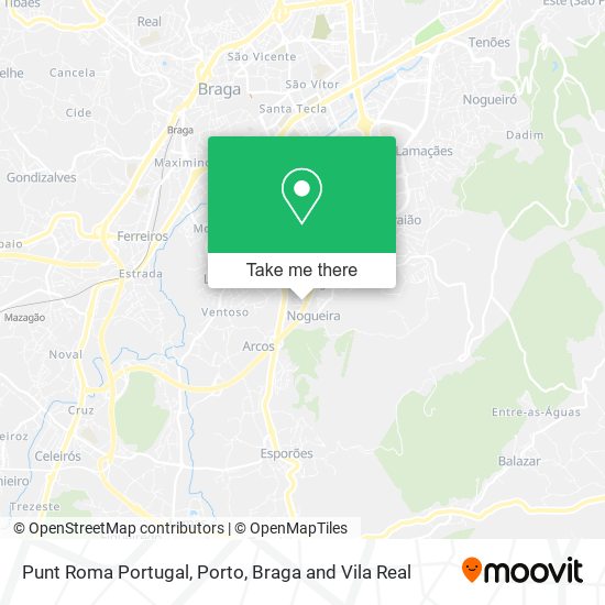 Punt Roma Portugal map