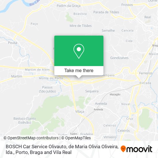 BOSCH Car Service Olivauto, de Maria Olivia Oliveira, lda. map