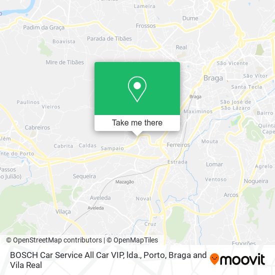 BOSCH Car Service All Car VIP, lda. map