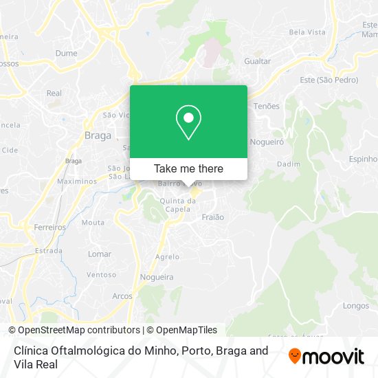 Clínica Oftalmológica do Minho map