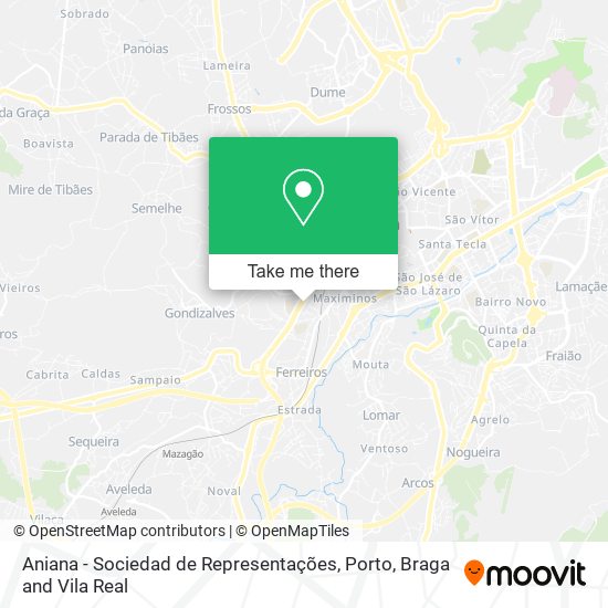 Aniana - Sociedad de Representações map
