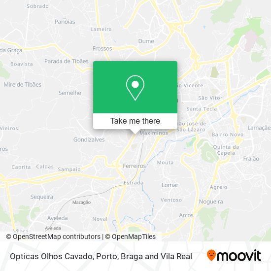 Opticas Olhos Cavado mapa