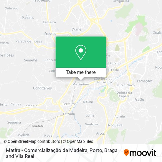 Matira - Comercialização de Madeira map