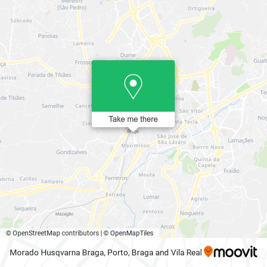 Morado Husqvarna Braga mapa