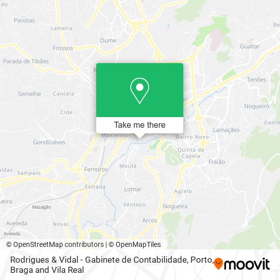 Rodrigues & Vidal - Gabinete de Contabilidade map