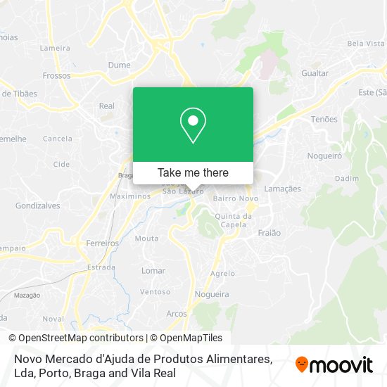 Novo Mercado d'Ajuda de Produtos Alimentares, Lda map