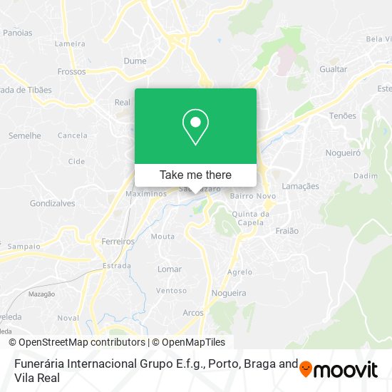 Funerária Internacional Grupo E.f.g. mapa